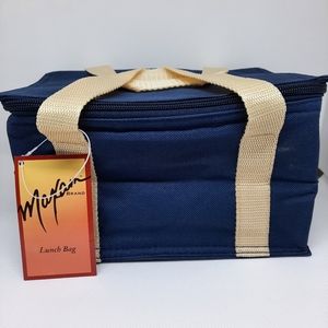 Maxam Insulated Lunch Box with Carrying Straps, Blue, New